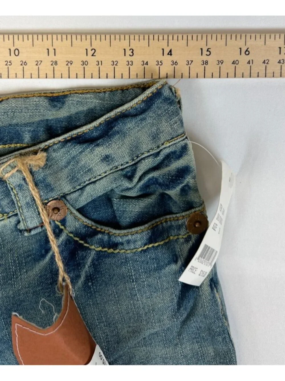 DEADSTOCK True Religion Joey Big T Jeans 28 Made in USA NWT Vintage Indigo Flare - Picture 10 of 12